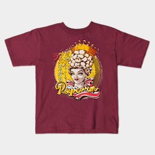 popcorn queen power Kids T-Shirt